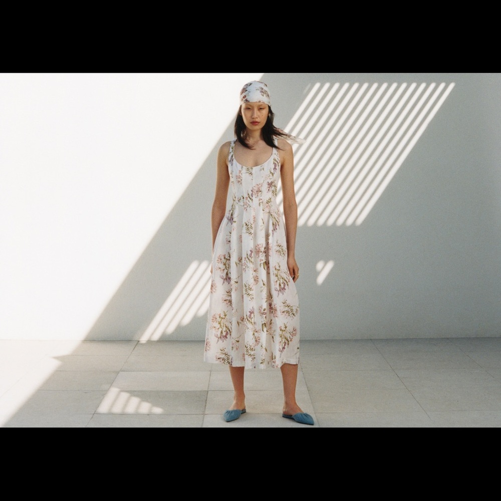 Brock collection x H&M long floral dress NWT